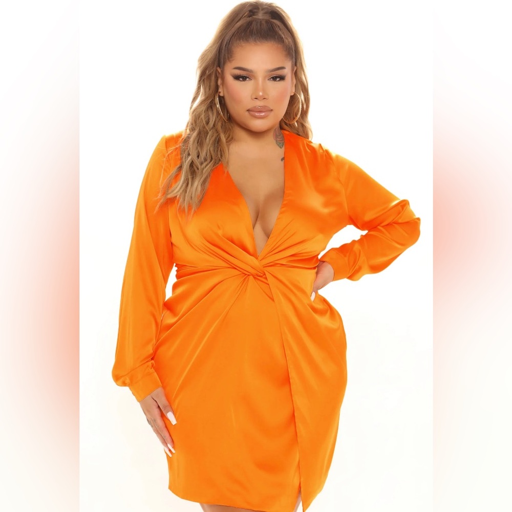 Orange dress